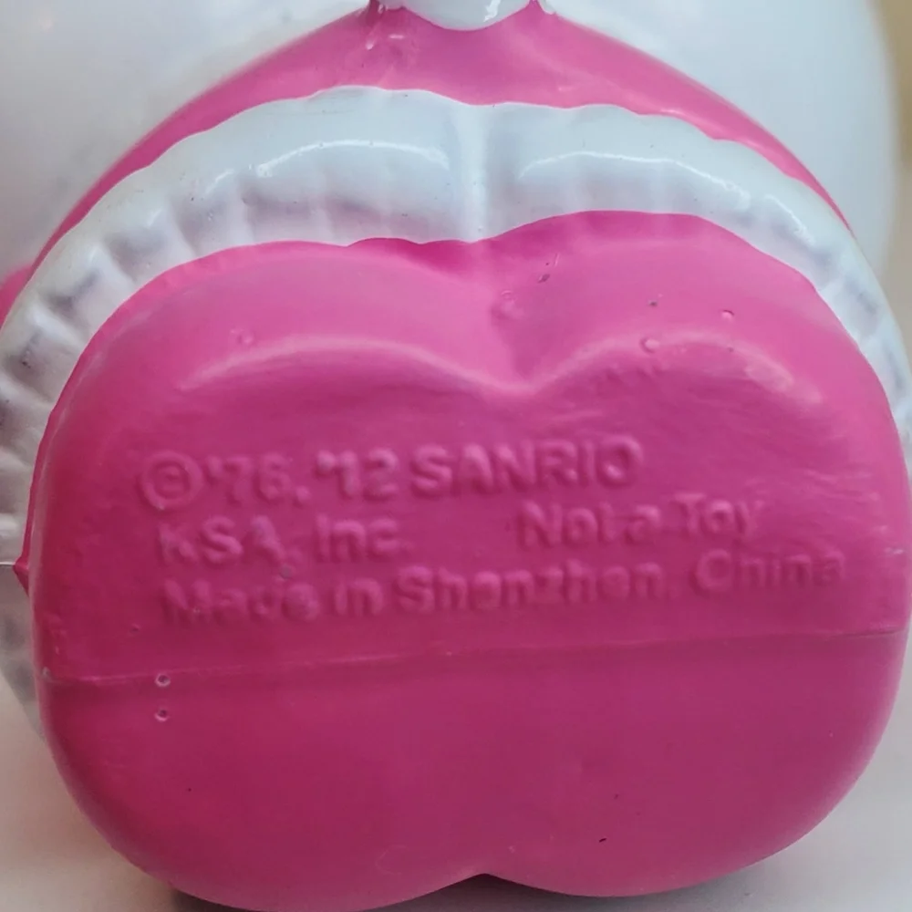 Rare 2012 Hello Kitty Sanrio Christmas Ornament  Pink Dress & Pink Bow~3.5